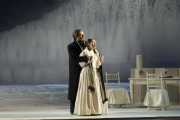 Baritone James Westman as Giorgio Germont and soprano Dina Kuznetsova as Violetta, La Traviata, Boston Lyric Opera, 2006
