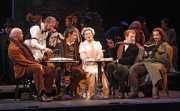 Marcello (baritone Timothy Mix), Rodolfo (tenor Derek Taylor), Mimì (soprano Alyson Cambridge), Schaunard (baritone Andrew Garland) and Colline (bass-baritone Matthew Burns), La Boheme, Boston Lyric Opera, 2007