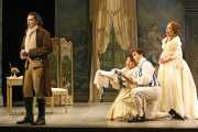 Baritone Paulo Szot (Count Almaviva), soprano Ailyn Pérez (Susanna), bass-baritone Kyle Ketelsen (Figaro) and soprano Jennifer Casey Cabot (Countess Almaviva), Le nozze di Figaro, Boston Lyric Opera, 2007