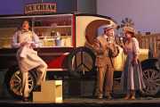 Nemorino (tenor Eric Cutler), and choristers Brendan Daly and Sara Heaton, L'eliser d'amore, Boston Lyric Opera, 2008