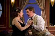 Reunited lovers Konstanze (Mary Dunleavy, soprano) and Belmonte (Norman Reinhardt, tenor) reaffirm their devotion to each other, The Abduction from the Seraglio, 2008