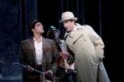 Zerlina’s new husband Masetto (baritone Joseph Valone) is tricked by Don Giovanni (baritone Christopher Schaldenbrand) who is disguised as his servant, Don Giovanni, Boston Lyric Opera, 2009