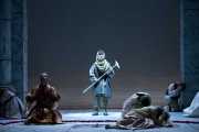 , Idomeneo re di CretaNeptune (bass Craig Phillips), personified as a villager, interrupts the sacrifice of the prince Idamante, Boston Lyric Opera, 2010