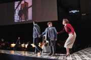 The Governess (soprano Emily Pulley) tries to break the hold that Quint (tenor Vale Rideout) has over Miles (treble Ryan Williams), The Turn of the Screw, 2010