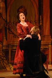Soprano Sarah Coburn as Rosina and Tenor John Tessier as Count Almaviva in Boston Lyric Opera’s The Barber of Seville, 2012