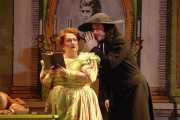 Mezzo-soprano Judith Christin as Berta and Bass-baritone David Cushing as Basilio in Boston Lyric Opera’s The Barber of Seville., 2012