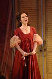 Soprano Sarah Coburn as Rosina in Boston Lyric Opera’s The Barber of Seville, 2012