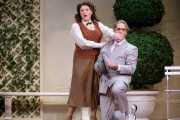 Soprano Meredith Hansen as Beatrice and tenor Neal Ferreira as Tancredi in Boston Lyric Opera's production of John Musto's "The Inspector.", 2012