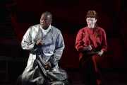 Alfred Walker (The Dutchman) and Olivia Dundon-Duvall (Senta, age 14), The Flying Dutchman, Boston Lyric Opera, 2013