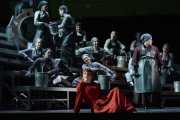 Allison Oakes (Senta) and The Flying Dutchman Chorus, The Flying Dutchman, Boston Lyric Opera, 2013