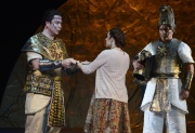 David Cushing as Sarastro, Deborah Selig as Pamina, Boston Lyric Opera, The Magic Flute, OCT 2013