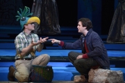 Zach Borichevsky as Tamino and Andrew Garland as Papageno, Boston Lyric Opera, The Magic Flute, OCT 2013