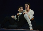(l.-r.) Young lovers Vanya and Varvara (Omar Najmi and Sandra Piques Eddy), enjoy a furtive meeting in Boston Lyric Opera’s production of Kátya Kabanová, composed by Leoš Janáček. 2015