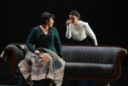 (l.-r.) Kátya (Elaine Alvarez) is teased by Varvara (Sandra Piques Eddy) with a key to the garden gate that will allow her to be with potential lover Boris while her husband is away in Boston Lyric Opera’s production of Kátya Kabanová, composed by Leoš Janáček. 2015
