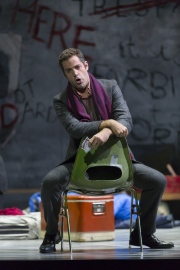 Jonathan Beyer as Marcello in Boston Lyric Opera’s new production of “La Bohème,” directed by Rosetta Cucchi in her U.S. debut and running Oct 2-11 at the Citi Performing Arts Center Shubert Theatre in Boston