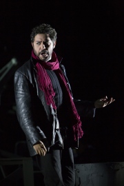 (l.-r.) Tony Award-winning performer Jesus Garcia stars as Rodolfo in Boston Lyric Opera’s new production of “La Bohème,” directed by Rosetta Cucchi in her U.S. debut and running Oct 2-11 at the Citi Performing Arts Center Shubert Theatre in Boston