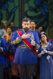 Andrew Wilkowske in Boston Lyric Opera’s new production of The Merry Widow running April 29-May 8 at the Citi Shubert Theater.