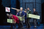 Roger Honeywell, as Count Danilo, leads a battalion of male comrades in a war of the sexes, in Boston Lyric Opera’s new production of The Merry Widow running April 29-May 8 at the Citi Shubert Theater.