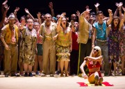 As he prepares to fight a bull in the center of town tonight, Escamillo (Michael Mayes) searches for Carmen in her gypsy camp and charms the assembled group in Boston Lyric Opera’s production of Georges Bizet’s “Carmen” directed by Calixto Bieito. “Carmen” opens BLO’s 40th Season, at the Boston Opera House through October 2.