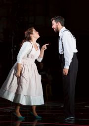 Susanna (Emily Birsan) loses her temper when she thinks Figaro (Evan Hughes) has been promised to another woman on their wedding day in Boston Lyric Opera’s new production of “The Marriage of Figaro” running through May 7 at John Hancock Hall