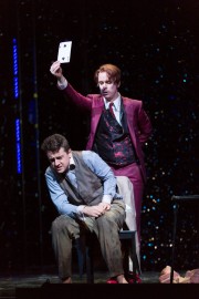Nick Shadow (Kevin Burdette) forces Tom Rakewell (Ben Bliss) into a life or death card game in Boston Lyric Opera’s new production of Stravinsky’s THE RAKES PROGRESS, running through March 19 at the Emerson Majestic Theater