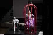 Daniela Mack as Rosina, whom Bartolo keeps hidden away from other temptations in Boston Lyric Opera’s new production of THE BARBER OF SEVILLE, directed by Rosetta Cucchi.