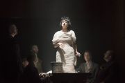 Kelly Kaduce as Polly Peachum sings the iconic “Pirate Jenny” in the Boston Lyric Opera’s production of Weill and Brecht’s THE THREEPENNY OPERA, running March 16-25 at the Huntington Avenue Theatre.  BLO.org.