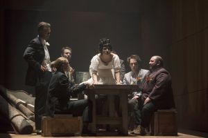 Kelly Kaduce as Polly Peachum sings the iconic “Pirate Jenny” in the Boston Lyric Opera’s production of Weill and Brecht’s THE THREEPENNY OPERA, running March 16-25 at the Huntington Avenue Theatre.  BLO.org.