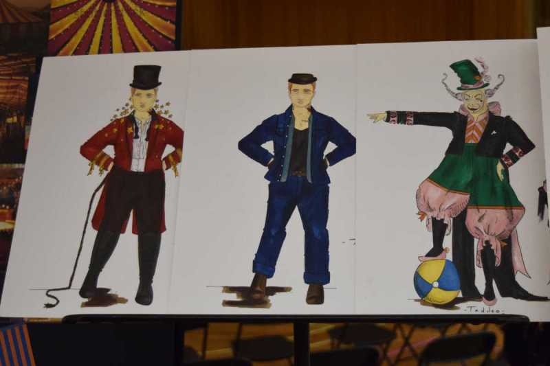 Tonio's costume sketches for Boston Lyric Opera's 2019 production of Pagliacci