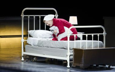 Offred (Jennifer Johnson Cano) despairs over the fate of her daughter in Boston Lyric Opera’s production of “The Handmaid’s Tale,” running through May 12. BLO.org.