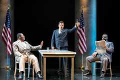 Nicholas Davis, Andrew Wilkowske and Sydney Outlaw in Minnesota Operas 2018 Production of Fellow Travelers