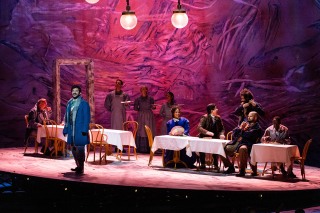 The Momus Cafe scene in BLO's La boheme