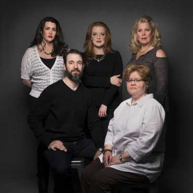 l-r Chelsea Basler, David Cushing, Jennifer Johnson Cano, maria Zifchak, Caroline Worra