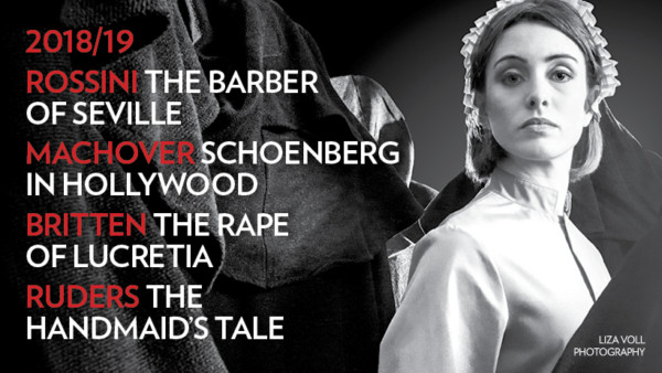 Boston Lyric Opera's 2018/19 Season | Rossini: The Barber of Seville | Machover: Schoenberg in Hollywood | Britten: The Rape of Lucretia | Ruders: The Handmaid's Tale