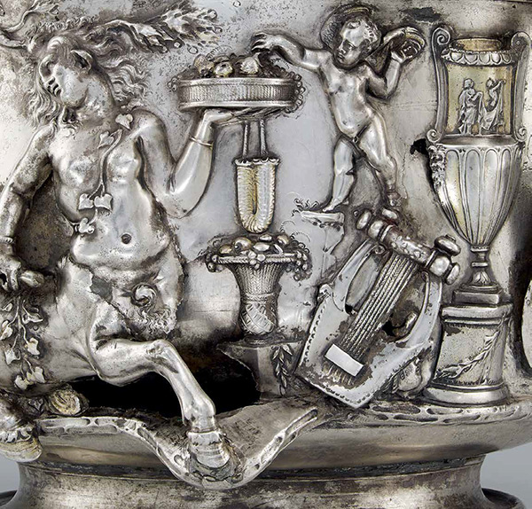 One of a Pair of Cups with Centaurs (detail), A.D. 1–100, Roman, found at Berthouville, France. Silver and gold, 5 7/8 in. diam. Bibliothèque nationale de France, Département des monnaies, médailles et antiques, Paris
