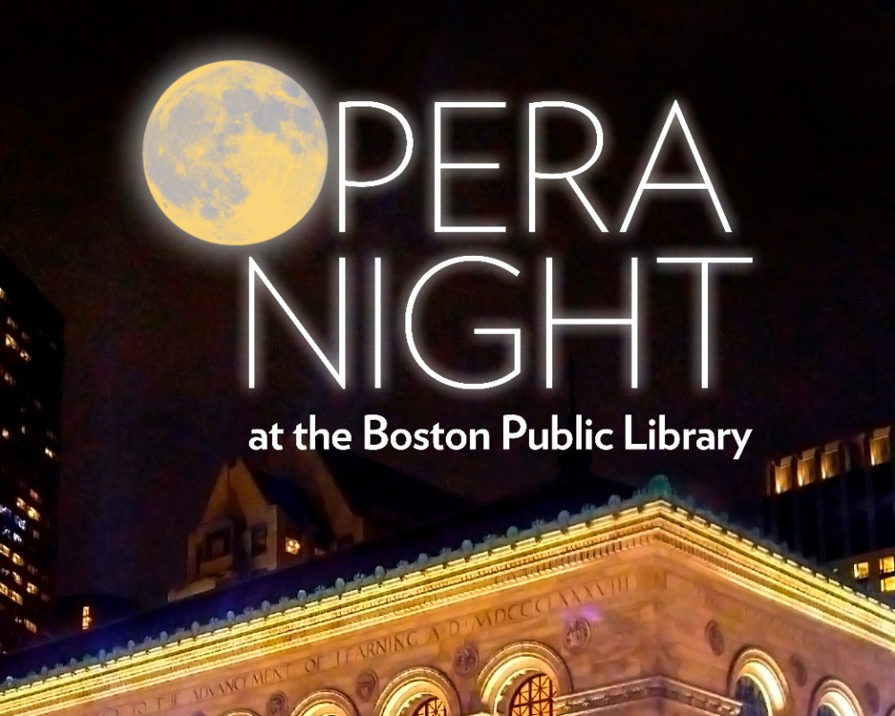 Logo for Opera Night at the Boston Public Library