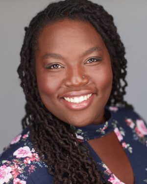 Chabrelle D. Williams as Cousin Blanche/Sadie Donastrog Griffith in BLO's 2022 production of Champion