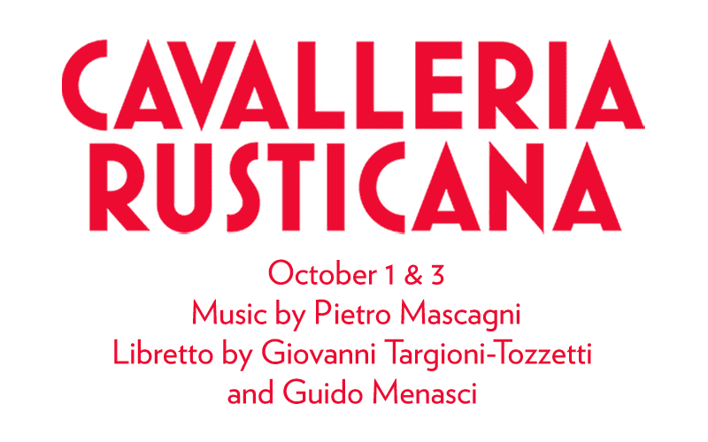 Cavalleria Rusticana Oct 21 Boston Lyric Opera